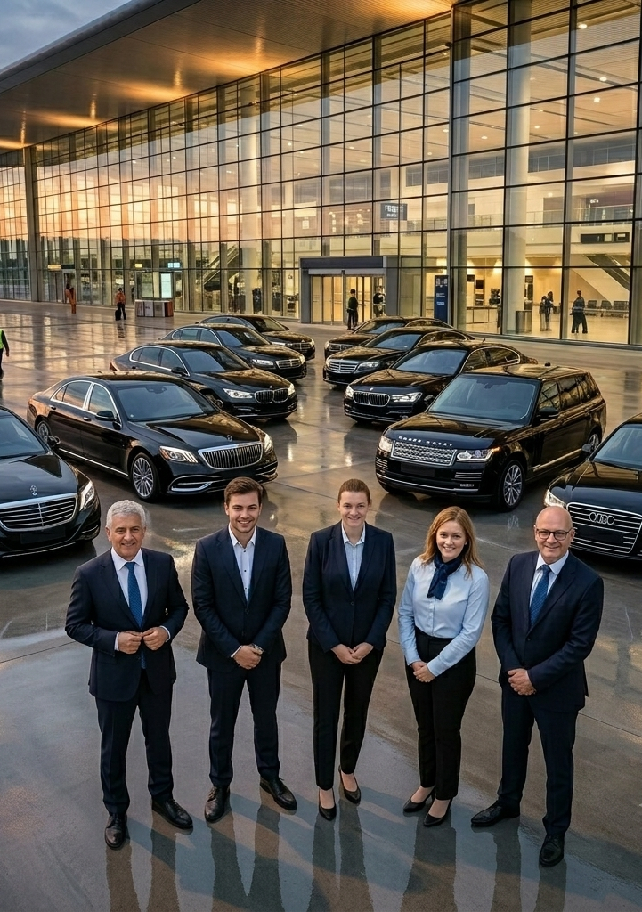 Airport Taxi Heathrow team and fleet at Heathrow Airport